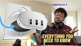 نظارة اوكلس 3 الواقع المختلط | Oculus Quest 3 GB All-In-One Virtual Reality Headset (VR) - White