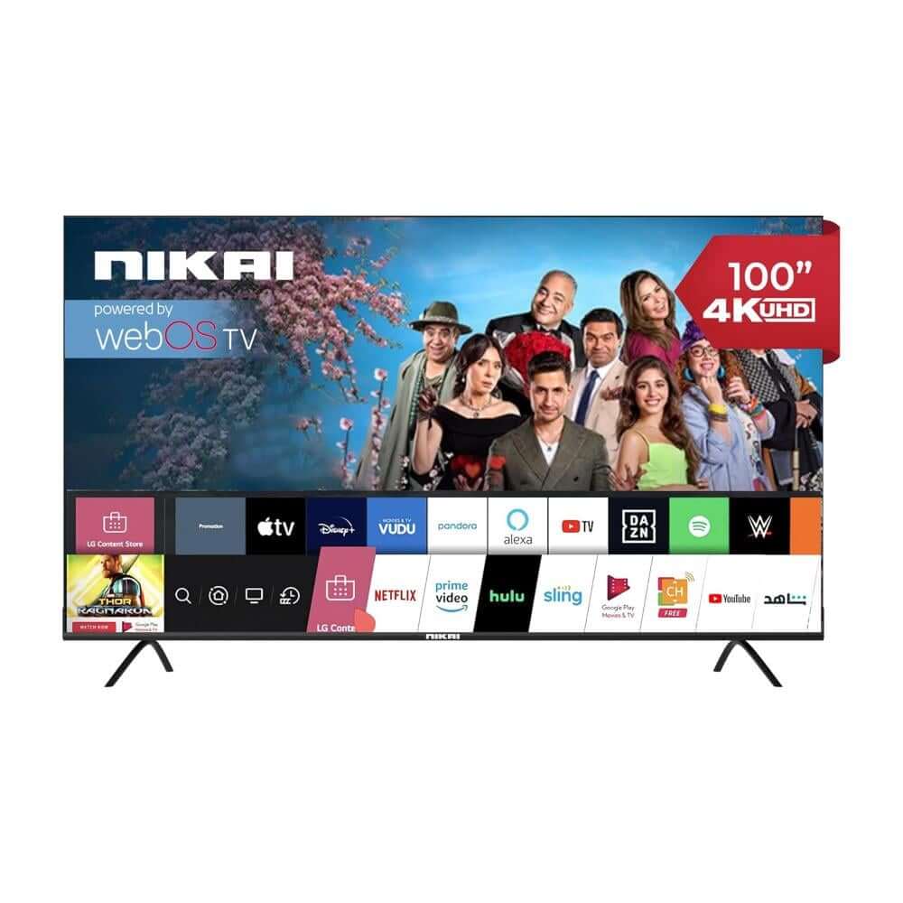 شاشة تلفزيون 100 بوصة بجودة 4K مستوردة بضمان السوق لايف