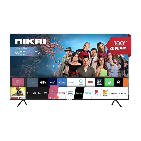 شاشة تلفزيون 100 بوصة بجودة 4K مستوردة بضمان السوق لايف