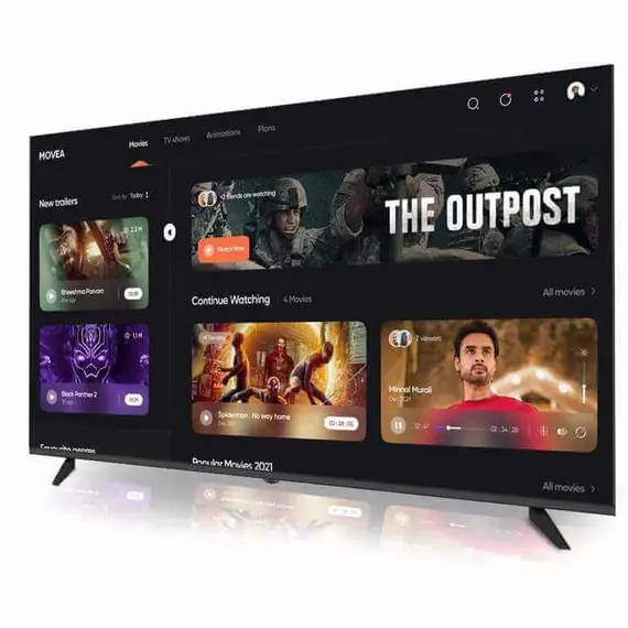 شاشة تلفزيون 250 بوصة بجودة 4K بضمان السوق لايف