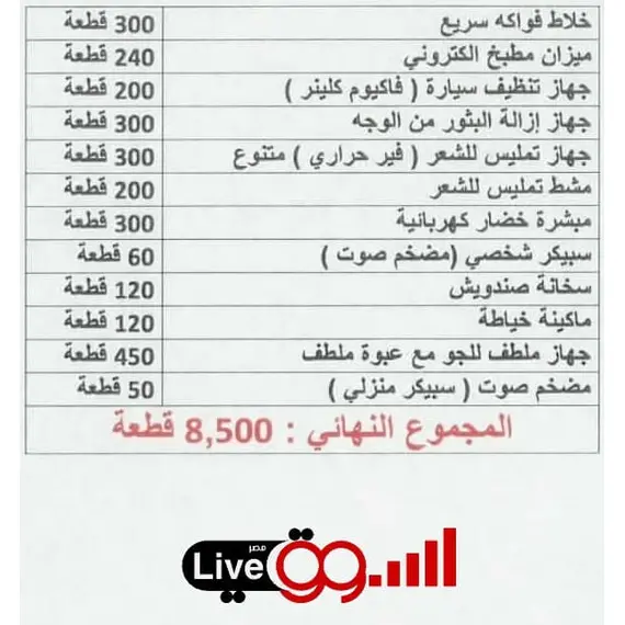 عروض التجار 8500 جهاز متنوع للتجار من السوق لايف عروض التجار 8500 جهاز متنوع للتجار من السوق لايف