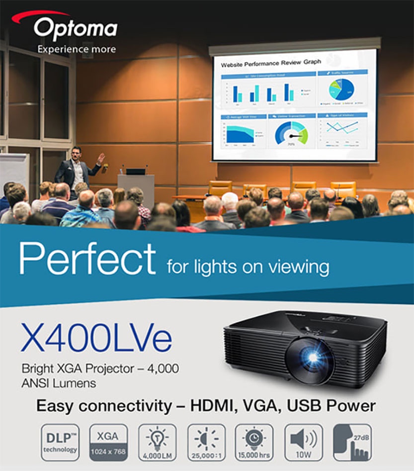 استعراض شامل Optoma X400LVe" البروجكتور اللي هيغير طريقة عرضك للأفكار استعراض شامل Optoma X400LVe" البروجكتور اللي هيغير طريقة عرضك للأفكار